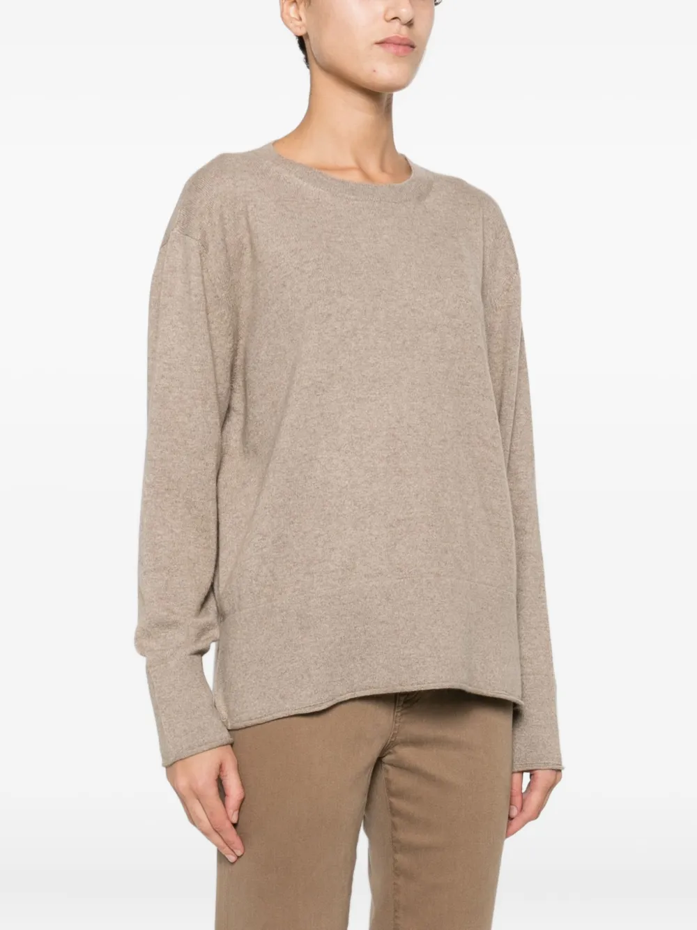 Barba Napoli Crew-neck Sweater In Metallic