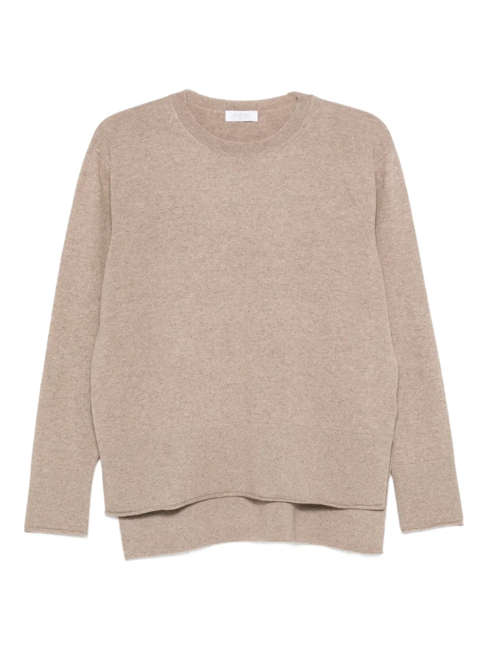 Barba Trui met ronde hals Beige