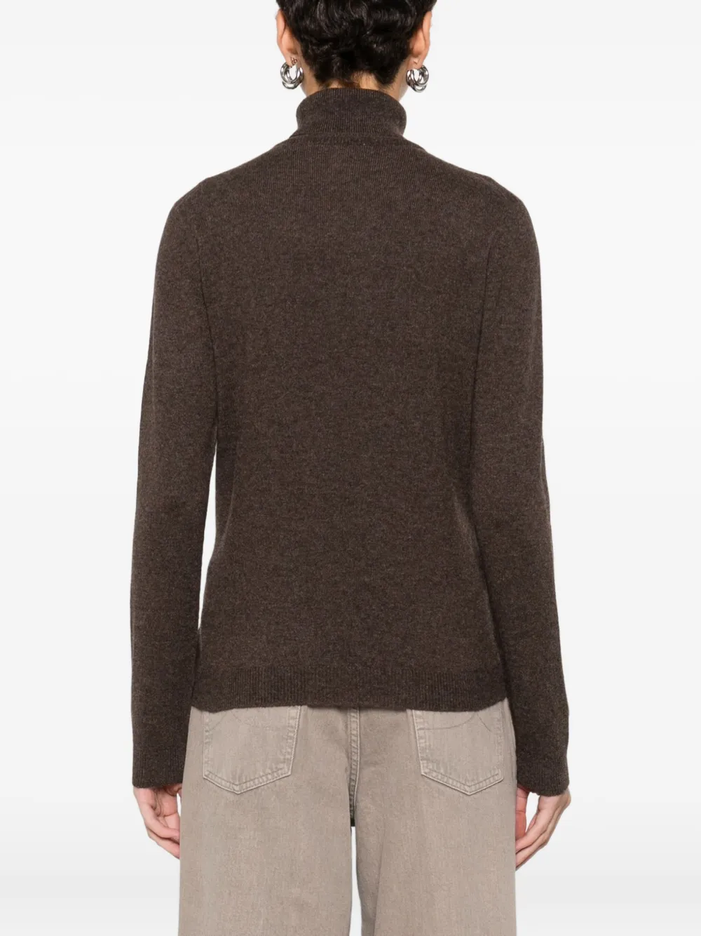 Barba Napoli Roll-neck Sweater In Brown