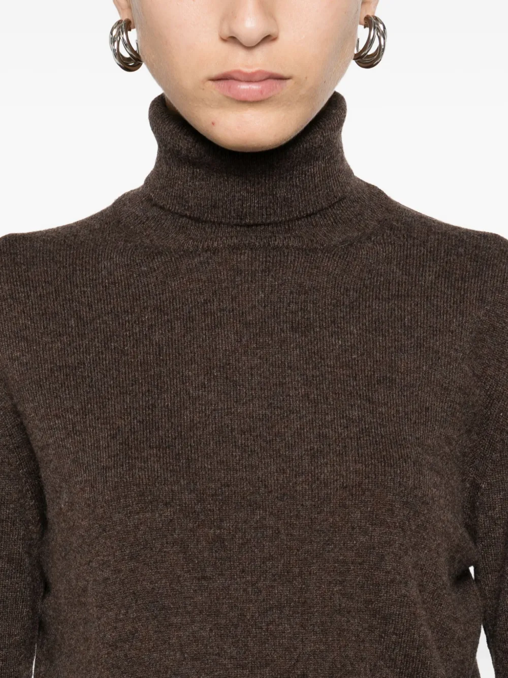 Barba Napoli Roll-neck Sweater In Brown