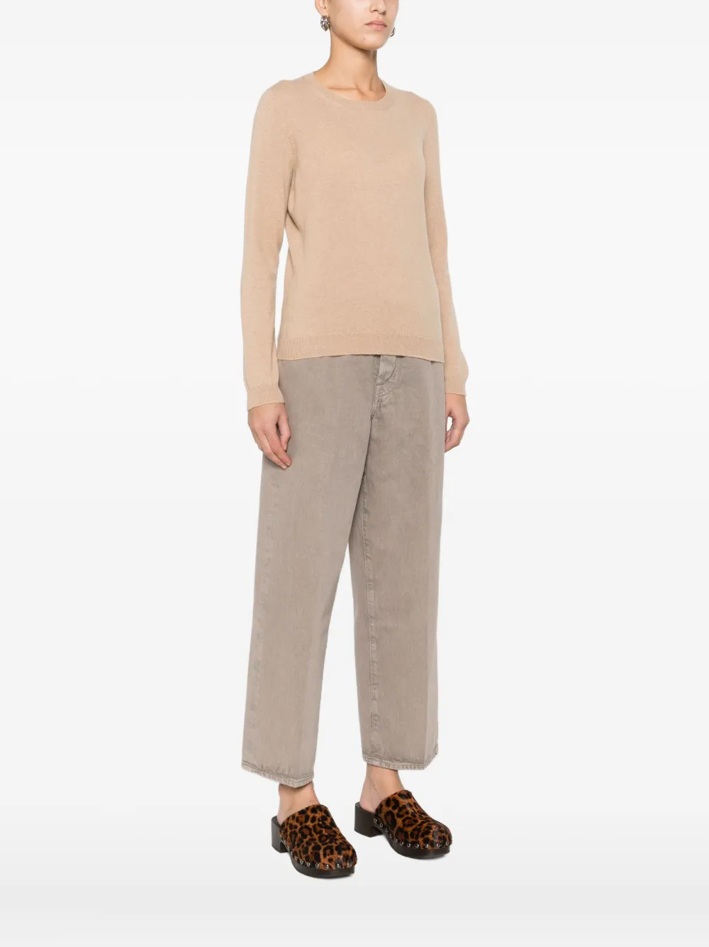 Barba Napoli Crew-neck Sweater In Neutral