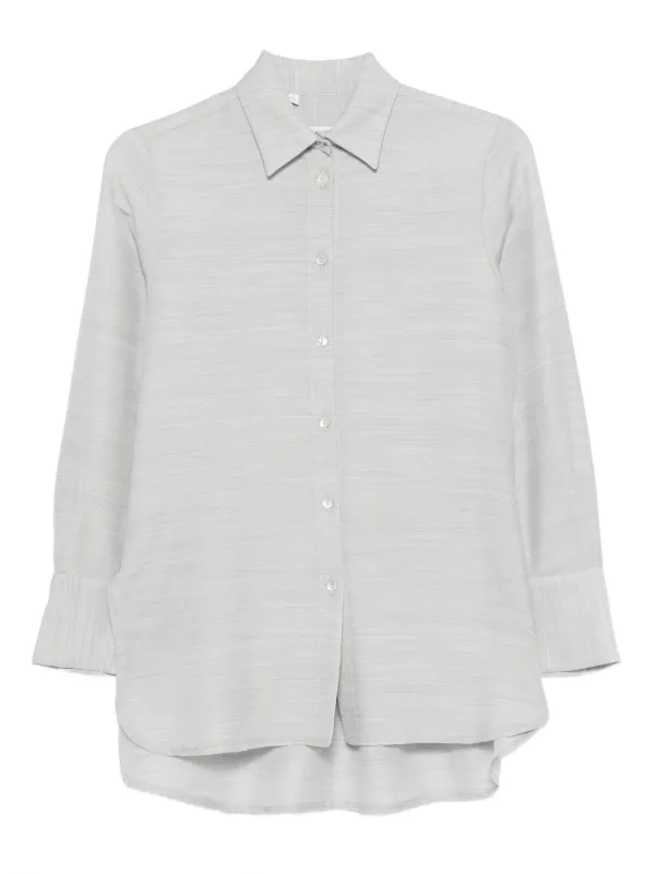 Barba Button-down Long-sleeve Shirt in Grey