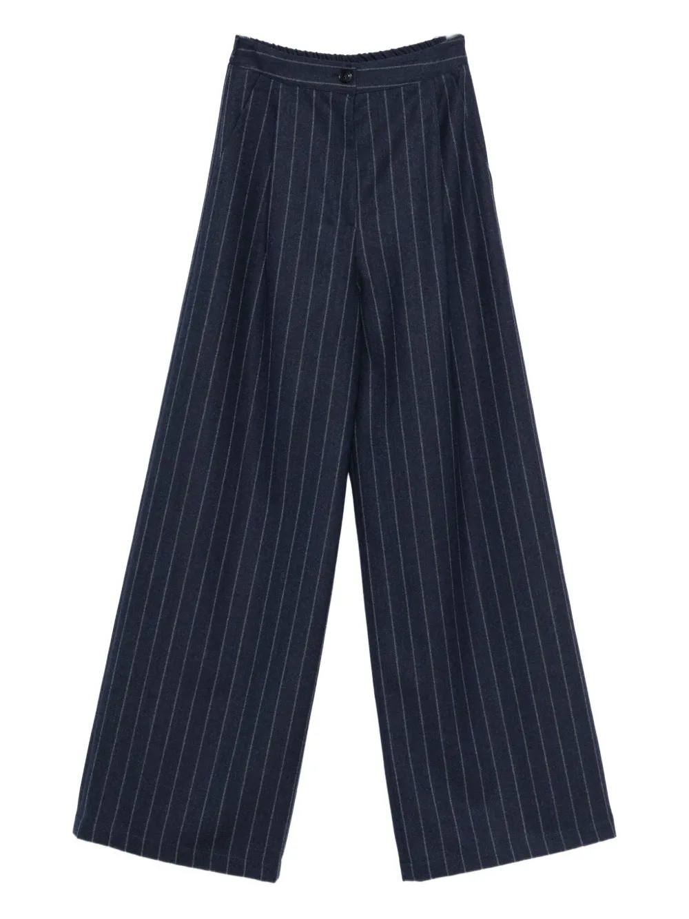 Barba Napoli Pinstripe Trousers In Brown