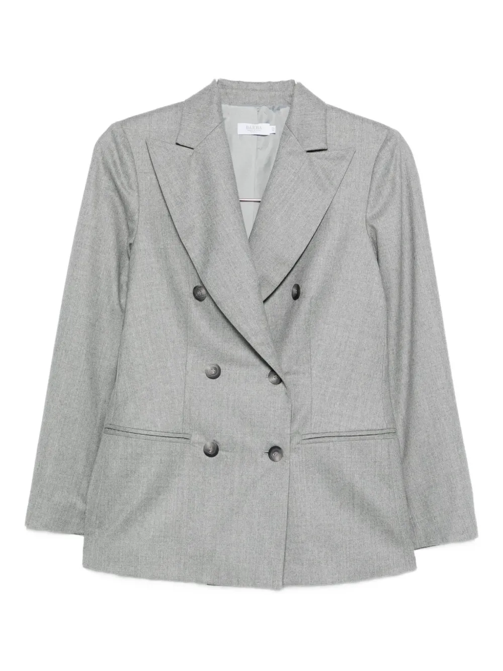 Barba Napoli Double-breasted Blazer In Gray