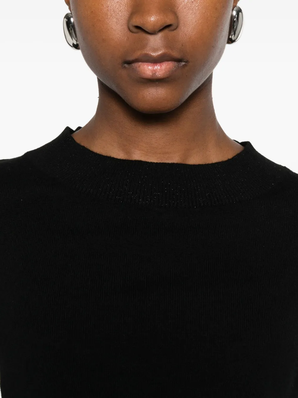 Barba Napoli Round-neck Ribbed-knit Jumper In Black