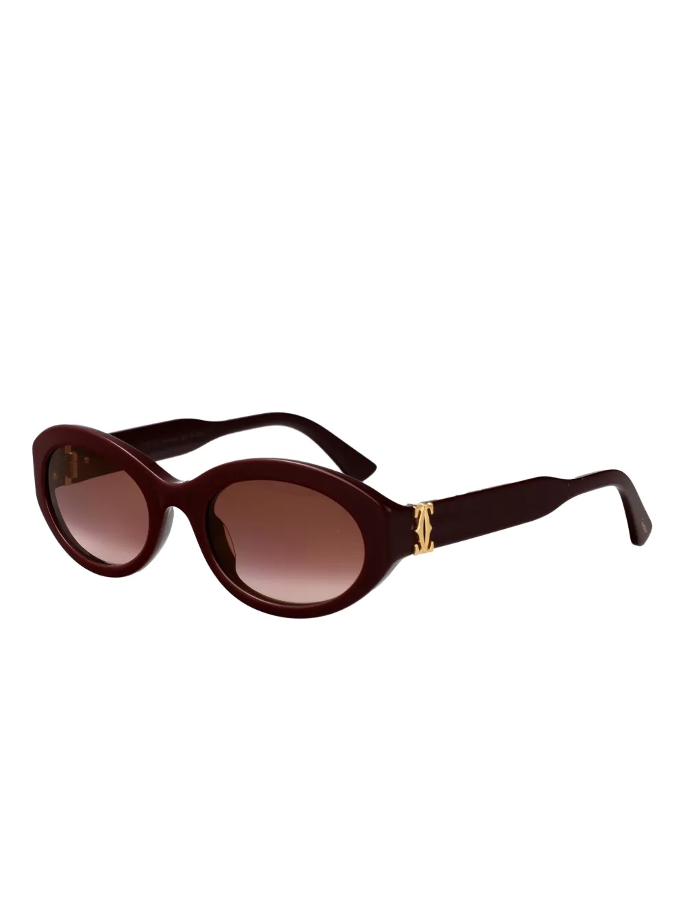 Cartier Eyewear oval-frame sunglasses - Rood