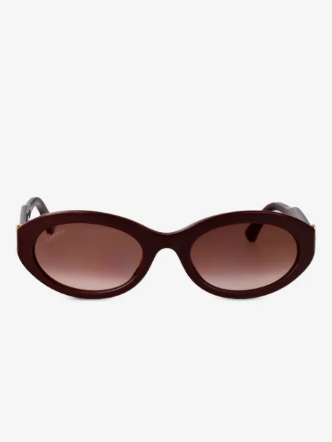 Cartier Eyewear 타원형 프레임 선글라스