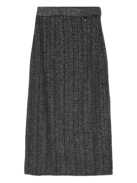 Herno textured skirt