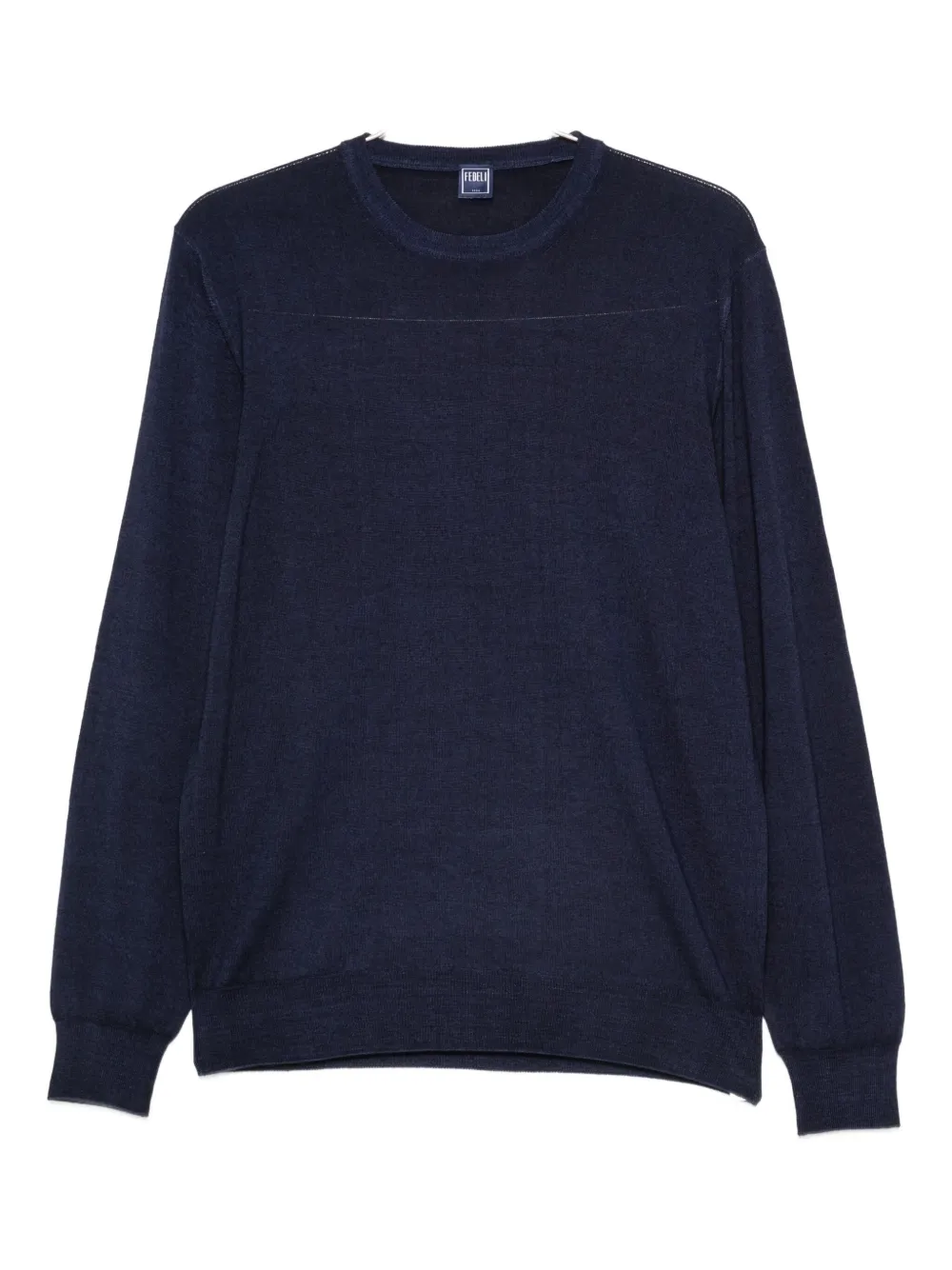 Fedeli merino-wool top | Blue | Image 1
