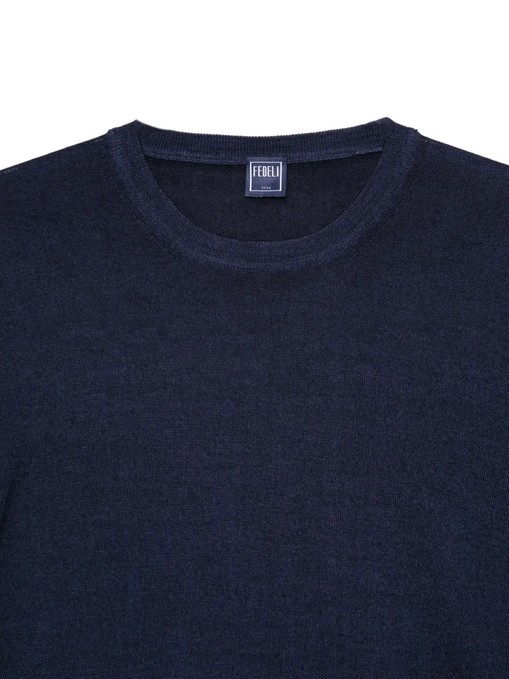 Fedeli Top van merinowol Blauw