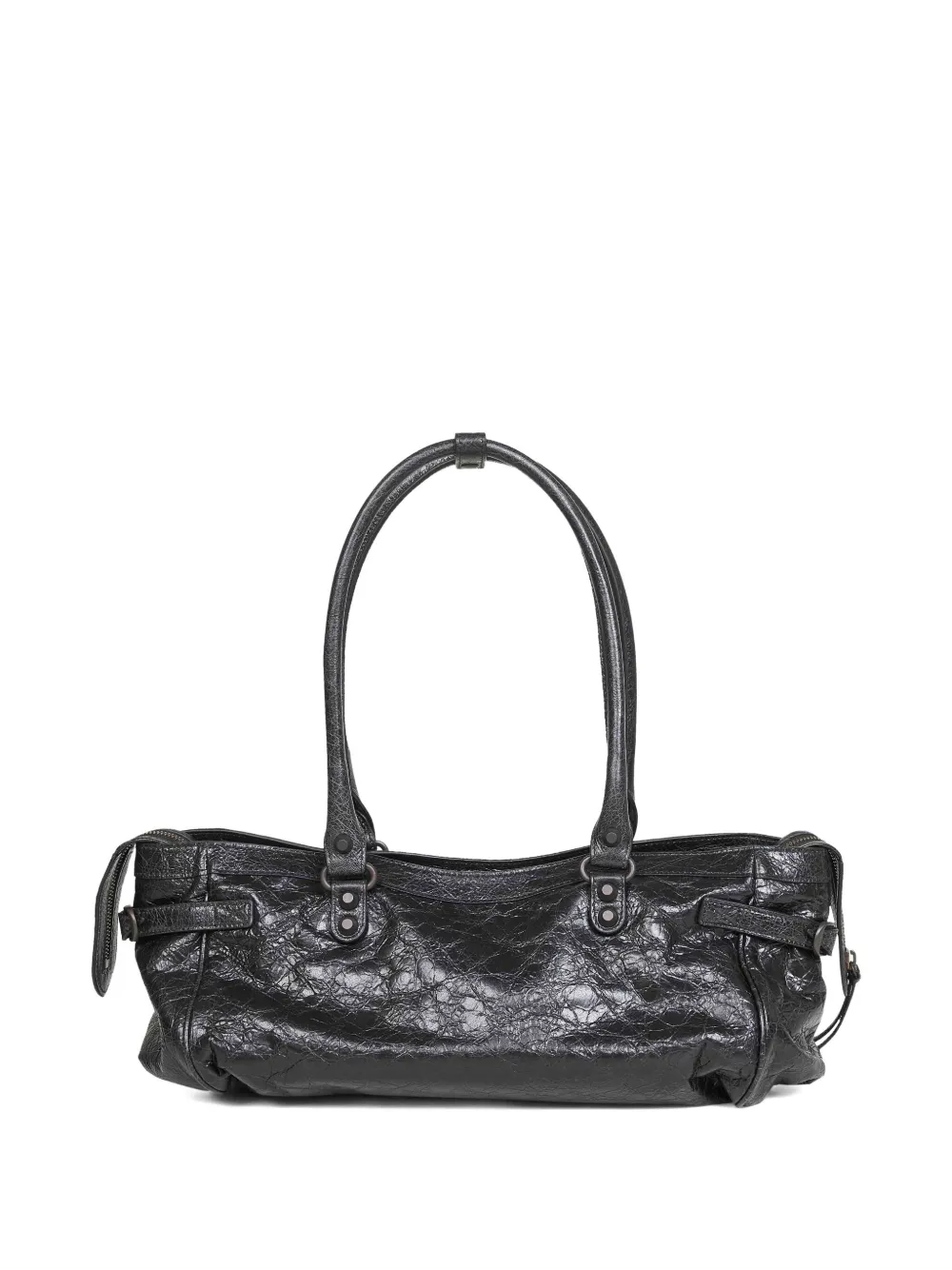 Balenciaga Le City Bag Leather Shoulder Bag In Black