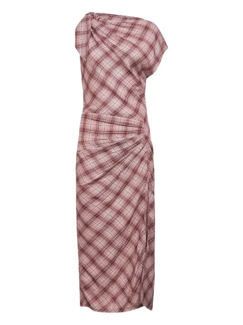 MARANT ÉTOILE asymmetric tied maxi dress
