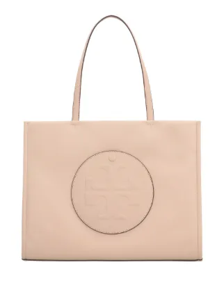 TORY BURCH くすみピンクベージュ レザー ハンドバッグ ハンドバッグ Tory Burch Ella ハンドバッグ S | ピンク | FARFETCH JP