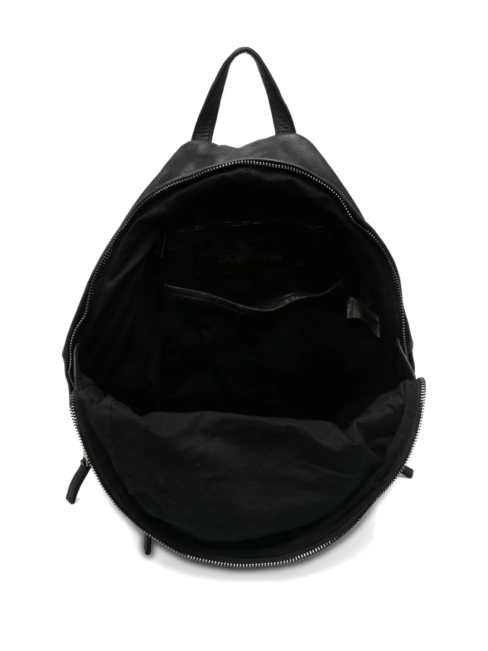 Giorgio Brato Leather Backpack In Black