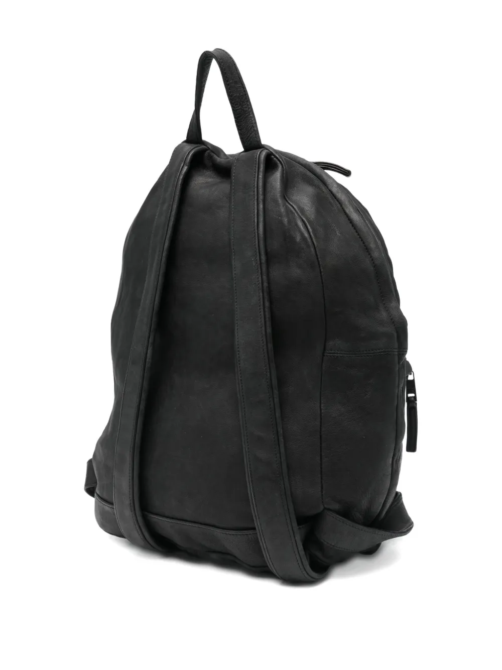Giorgio Brato Leather Backpack In Black