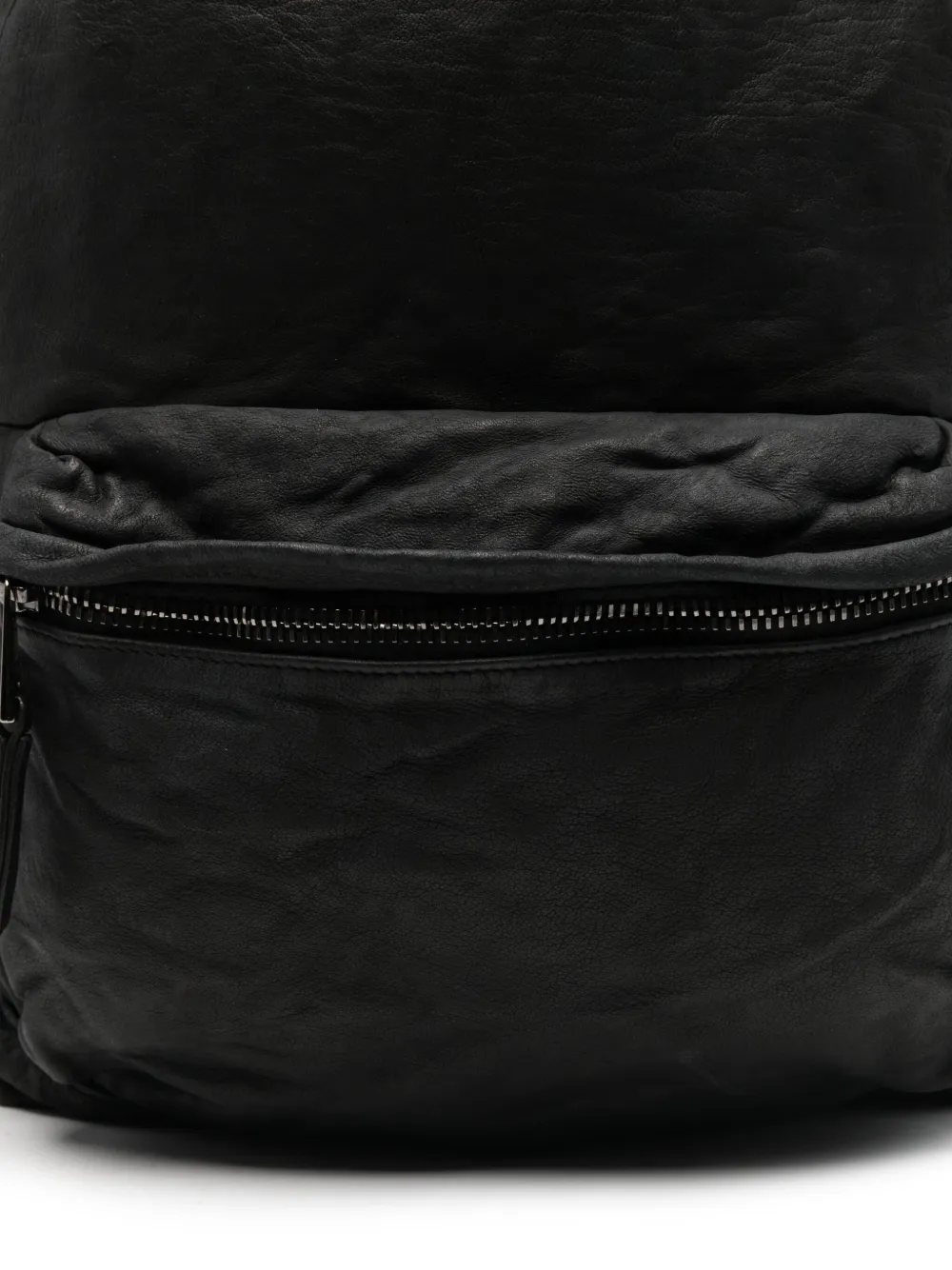 Giorgio Brato Leren rugtas Zwart