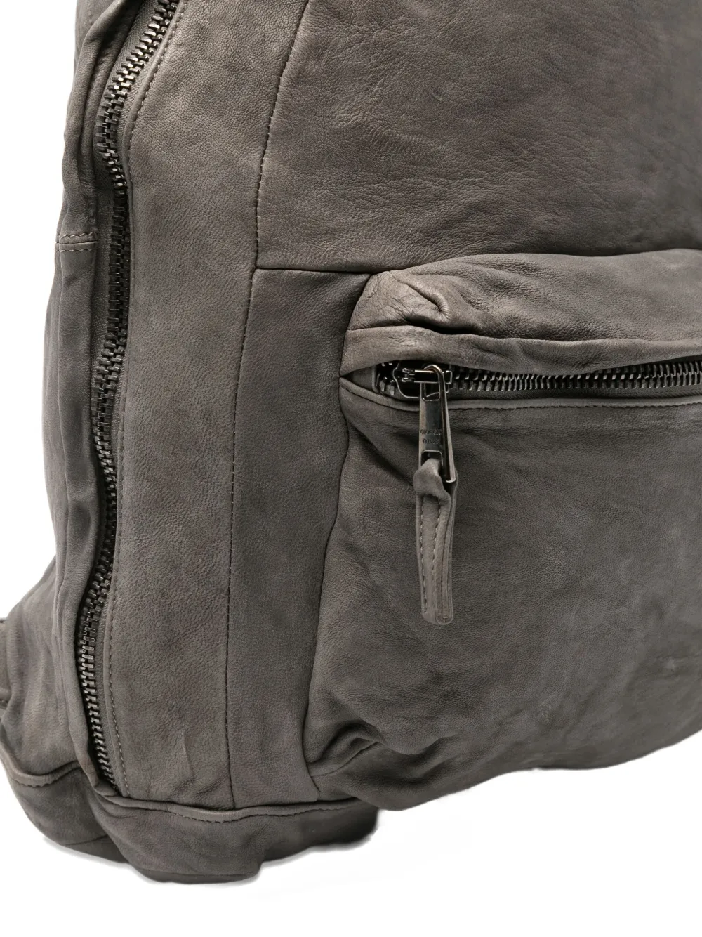 Giorgio Brato Leather Backpack In Gray