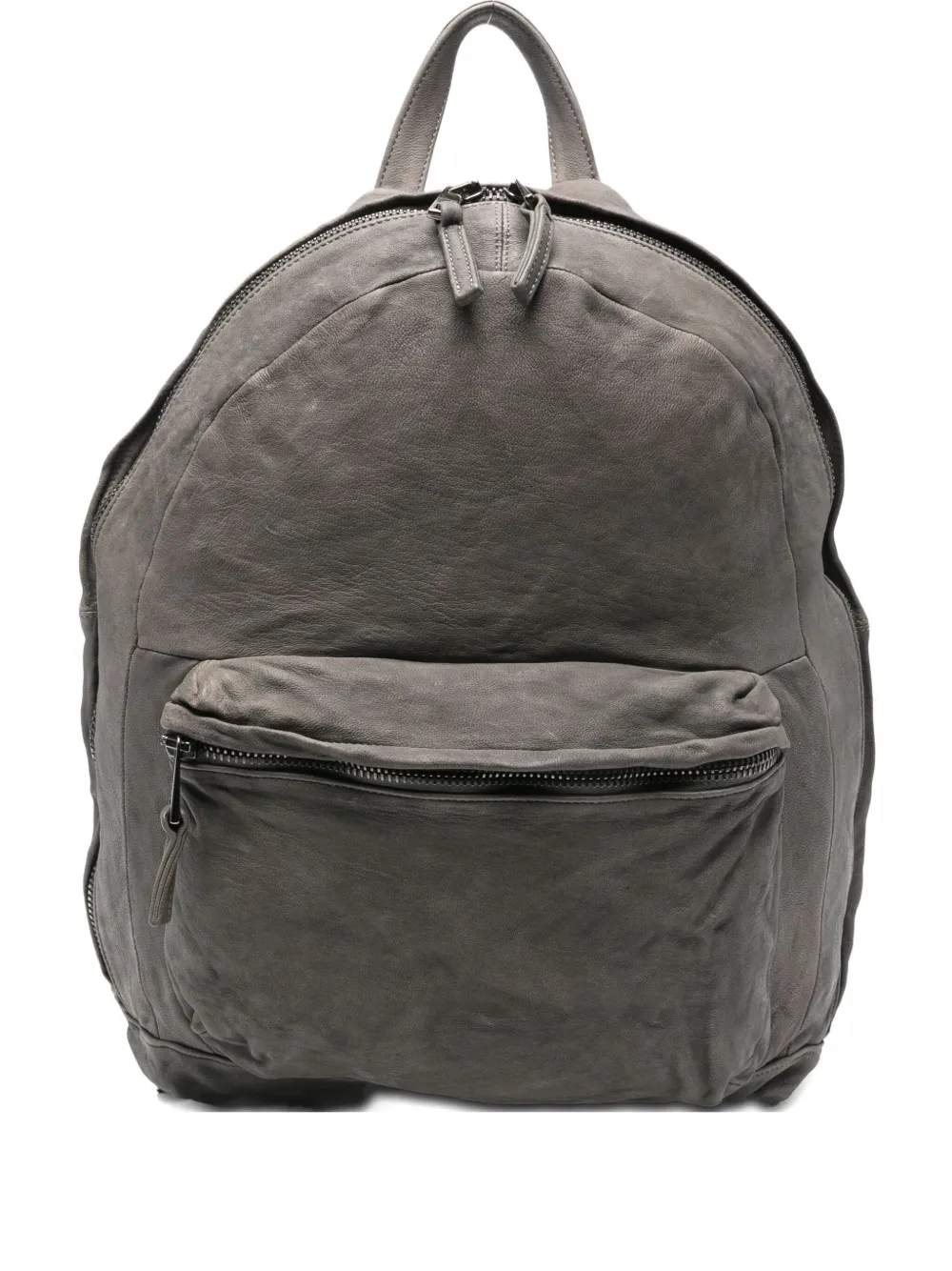 Giorgio Brato Leather Backpack In Gray