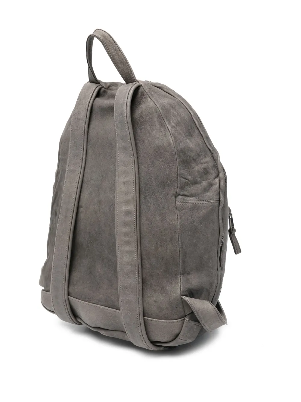 Giorgio Brato Leren rugtas Grijs