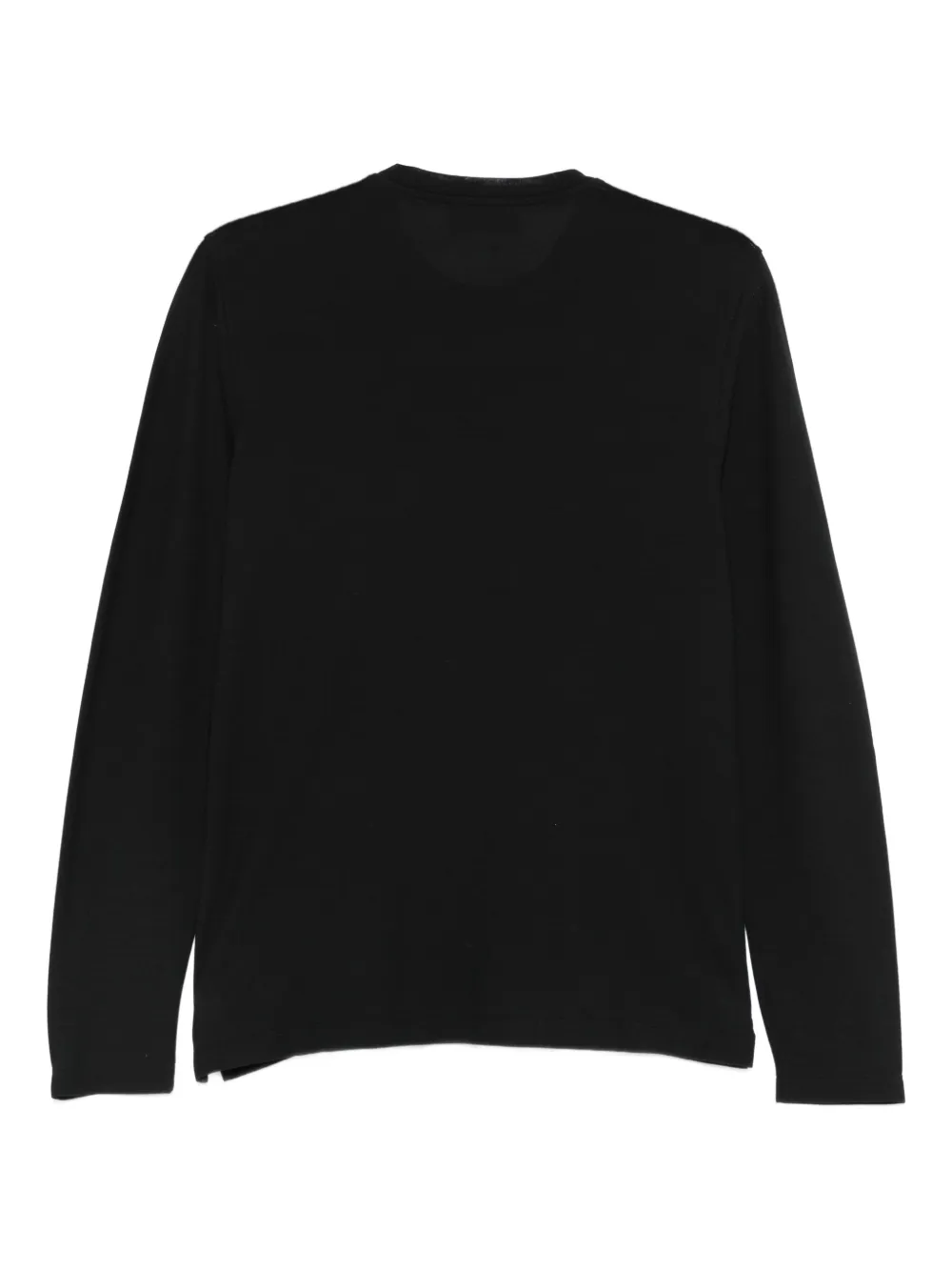 Zanone T-shirt met lange mouwen - Zwart