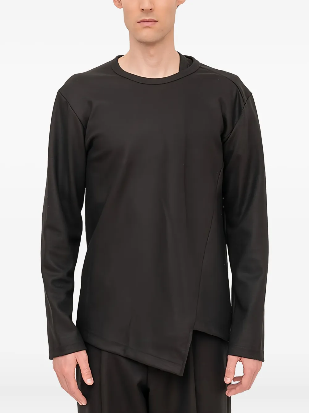 Comme des Garçons Homme Plus asymmetric-hem T-shirt - Nero