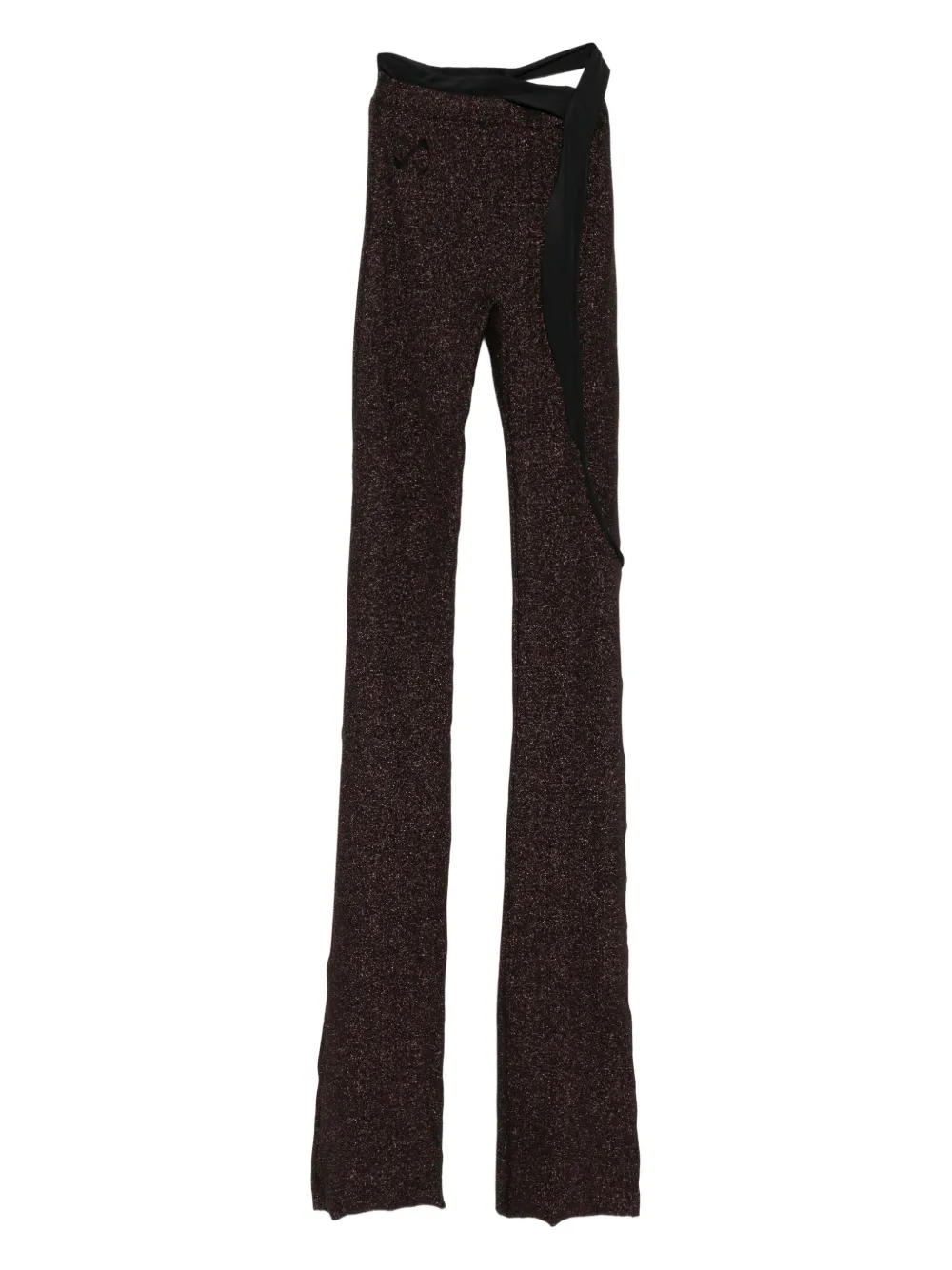 Ottolinger glitter-effect trousers - Nero