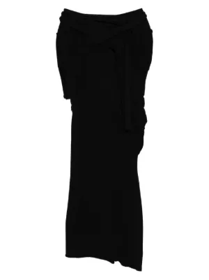 Yohji Yamamoto ドレープ スカート | ブラック | FARFETCH JP