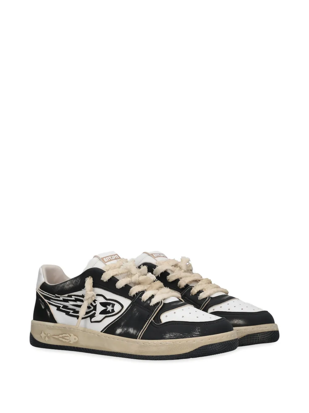 Enterprise Japan Egg Rocket low-top sneakers met grafische print Zwart