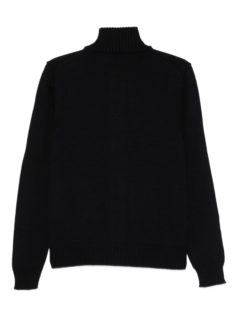 Cenere High-neck Cardigan In Black