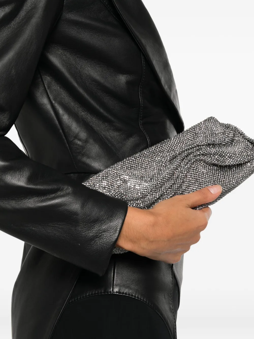 Benedetta Bruzziches Clutch met bandje ketting - Grijs