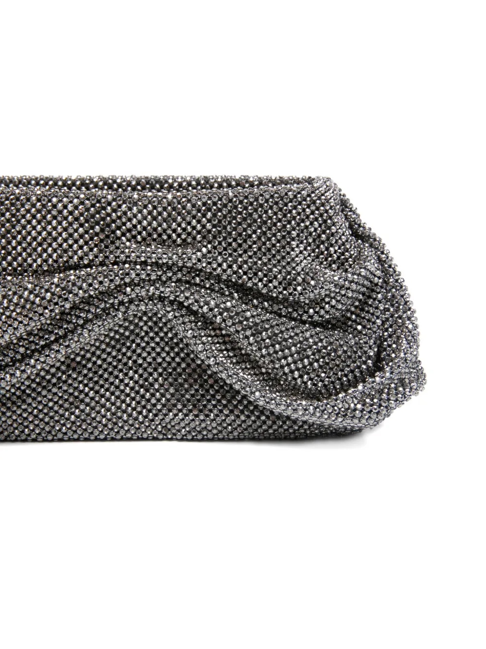 Benedetta Bruzziches Strap-chain Clutch Bag In Gray