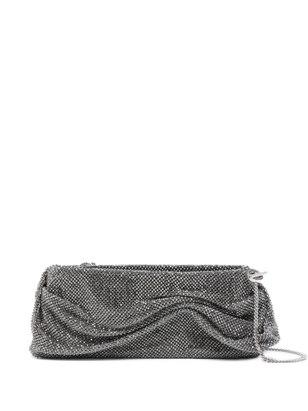Benedetta Bruzziches strap-chain clutch bag | Grey | Image 1