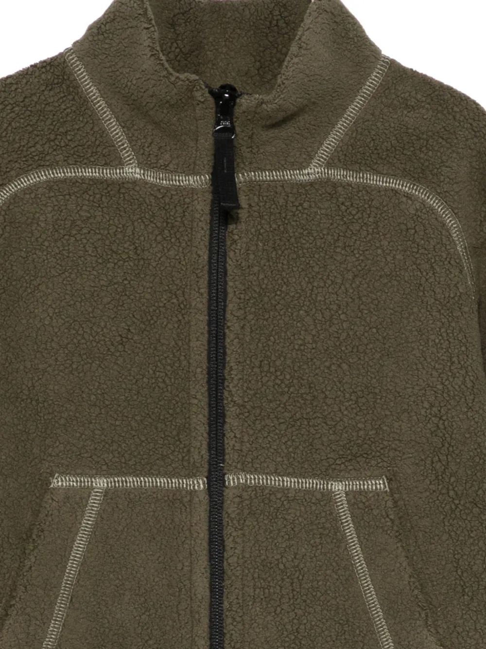 Stone Island Junior Sweater met rits Groen