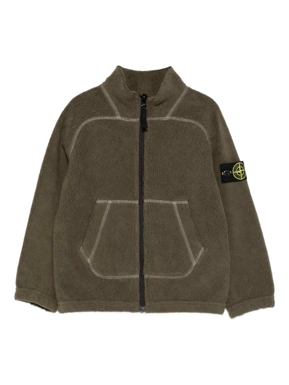 Stone Island Junior zipped sweatshirt | Green | Image 1