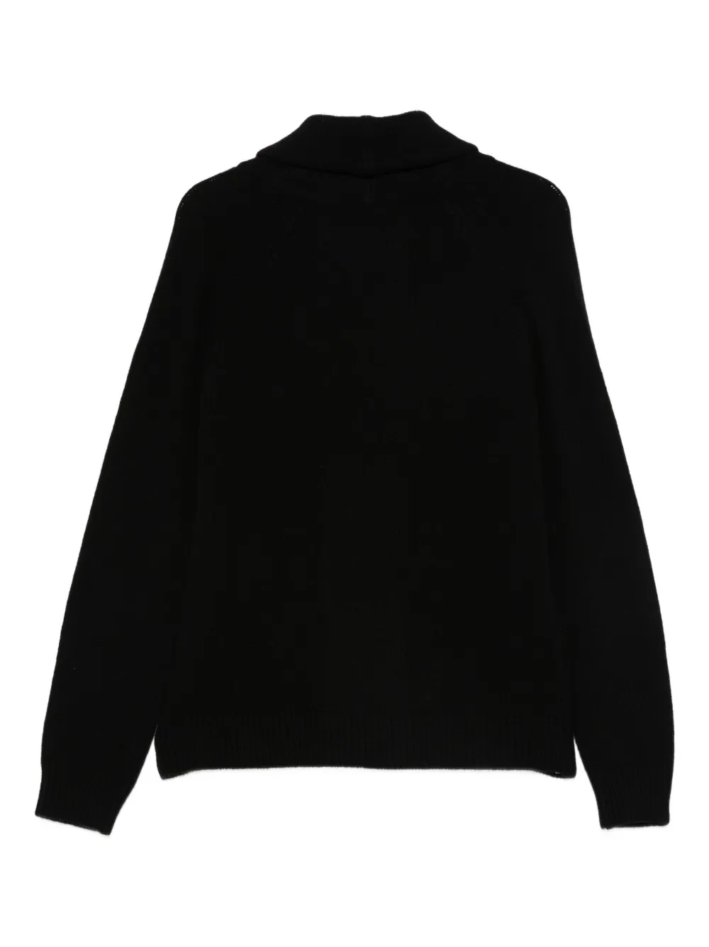 Cenere Shawl-collar Cardigan In Black