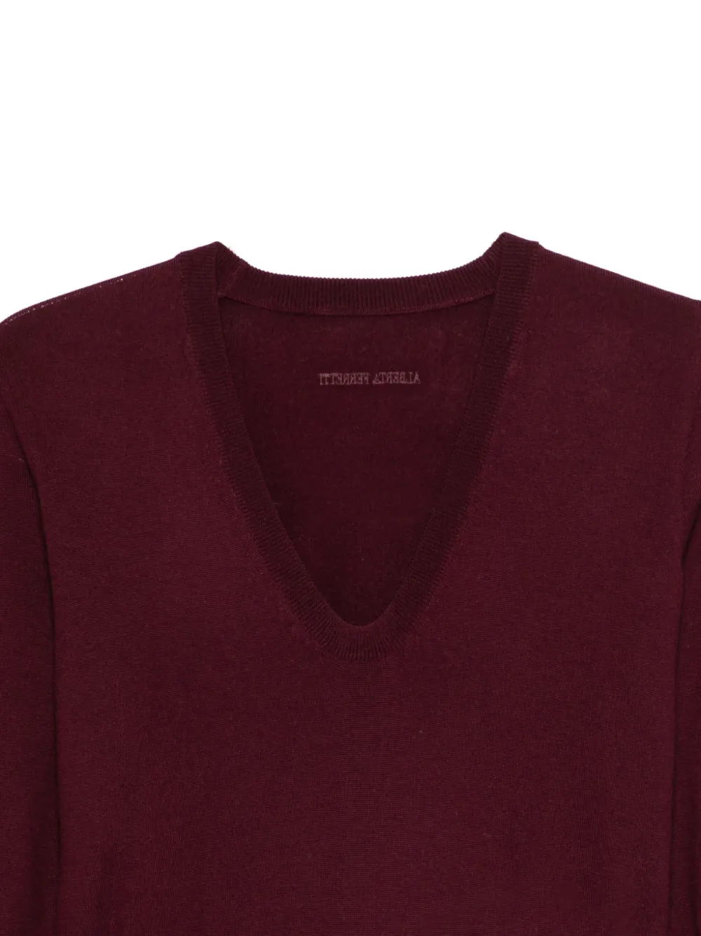 Alberta Ferretti Top met V-hals Rood