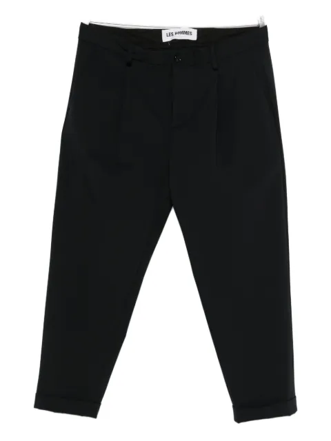 LES HOMMES logo-plaque trousers
