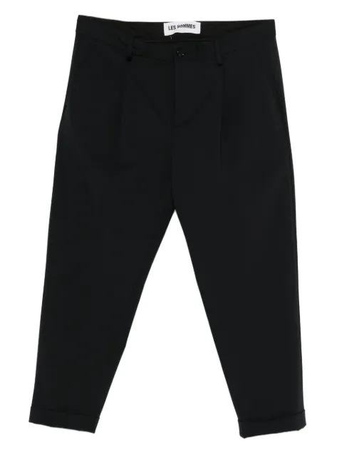 LES HOMMES pantalones con placa del logo