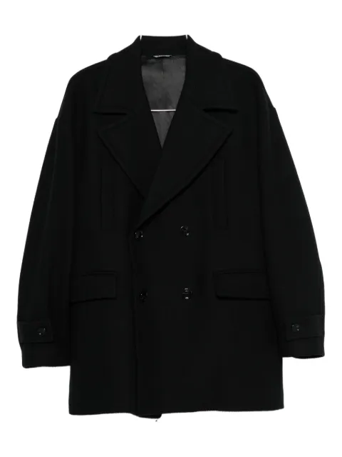 LES HOMMES logo-plaque peacoat