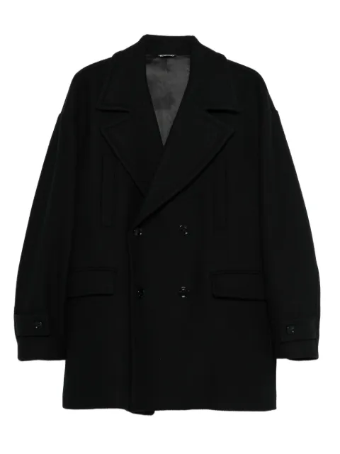 LES HOMMES logo-plaque peacoat