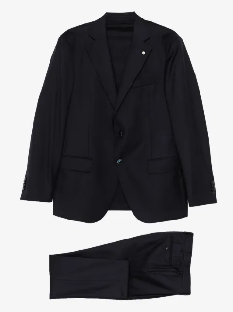 LUIGI BIANCHI MANTOVA silgle-breasted wool suit