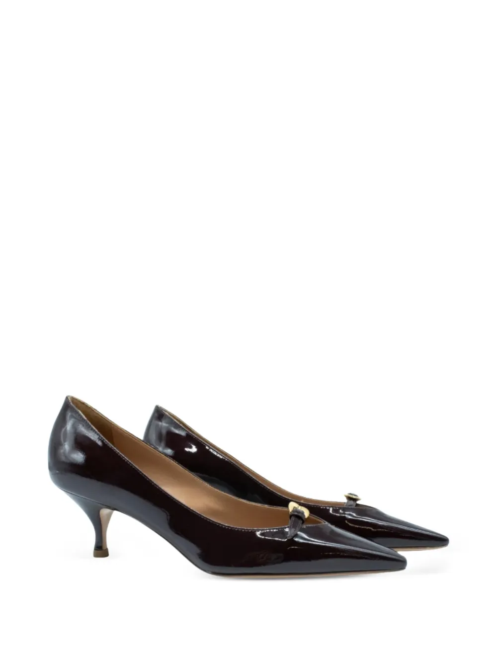A.Bocca Muse pumps met puntige gesp Bruin