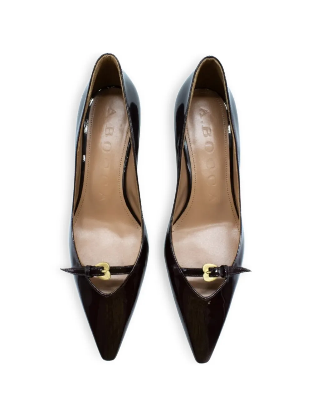 A.Bocca Muse pumps met puntige gesp Bruin