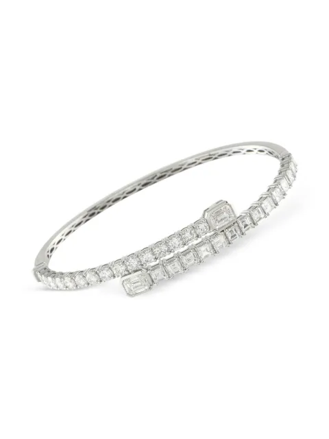 LB Exclusive 18K white gold diamond bangle
