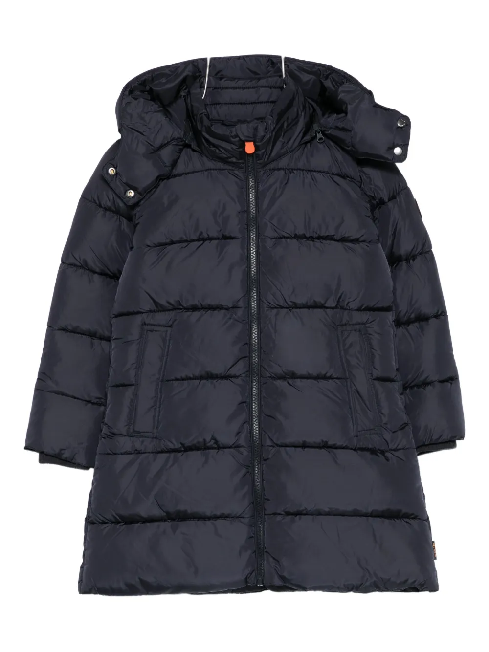Save The Duck Hooded Padded Jacket In Blue