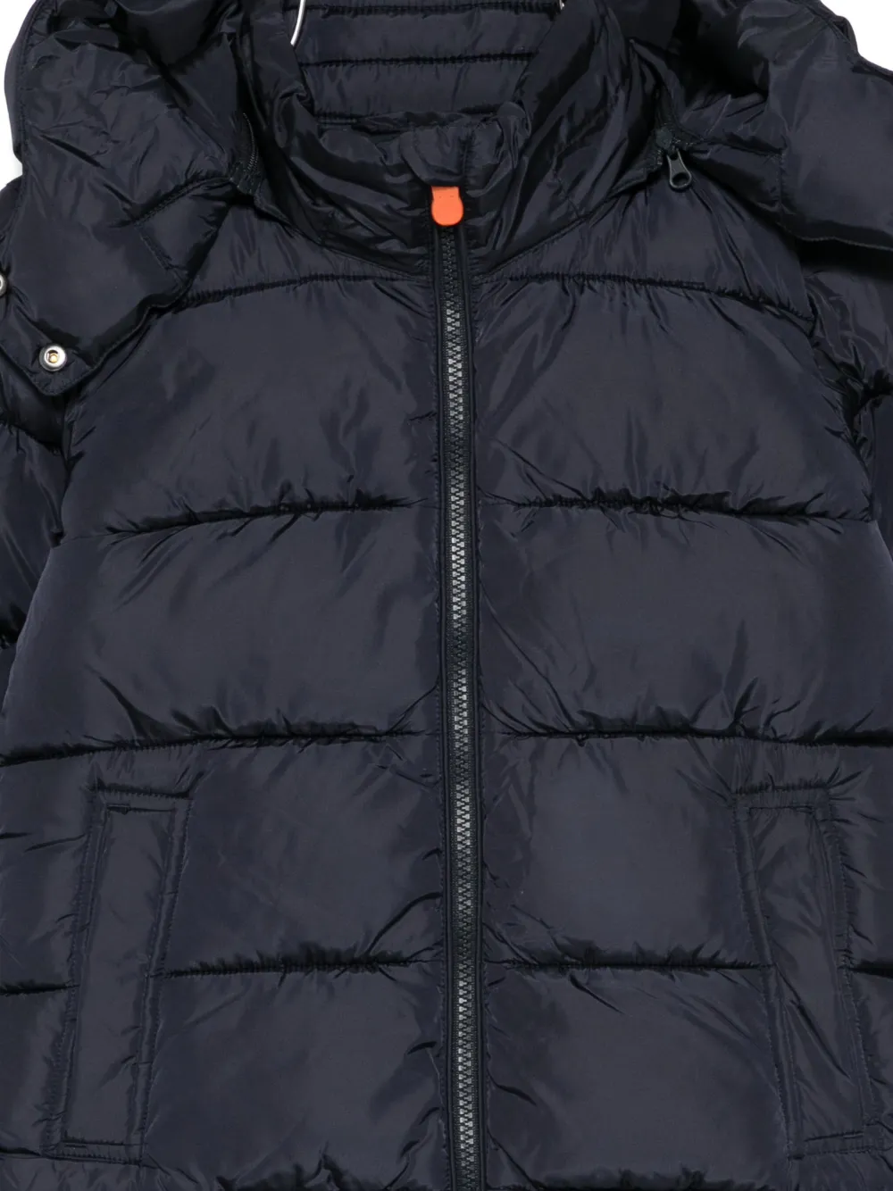 Save The Duck Hooded Padded Jacket In Blue