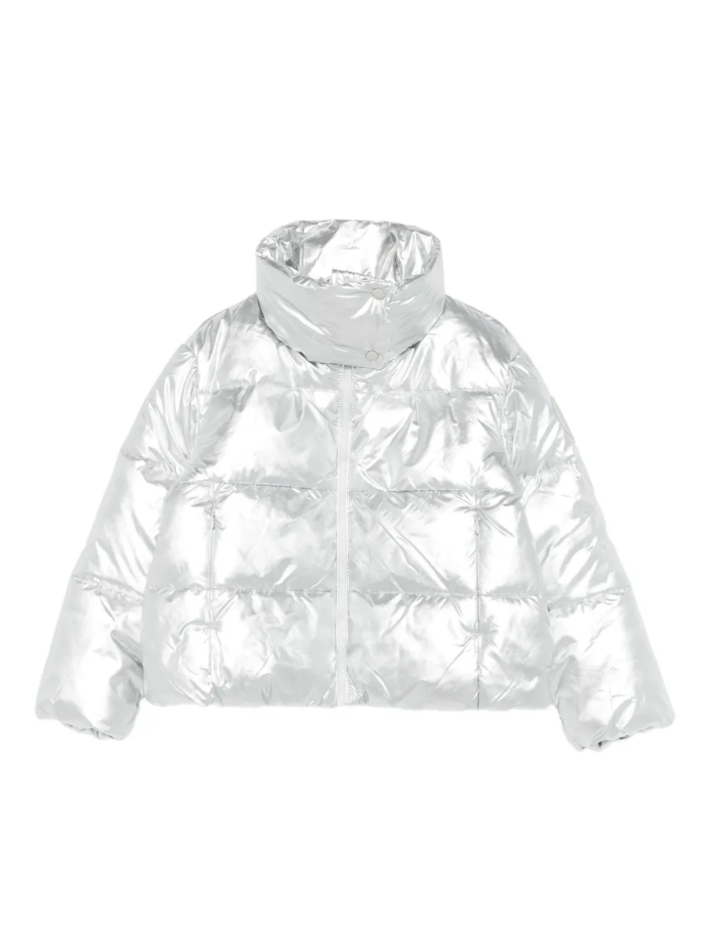 Save The Duck Kids high-neck padded jacket | Metallic | Image 1