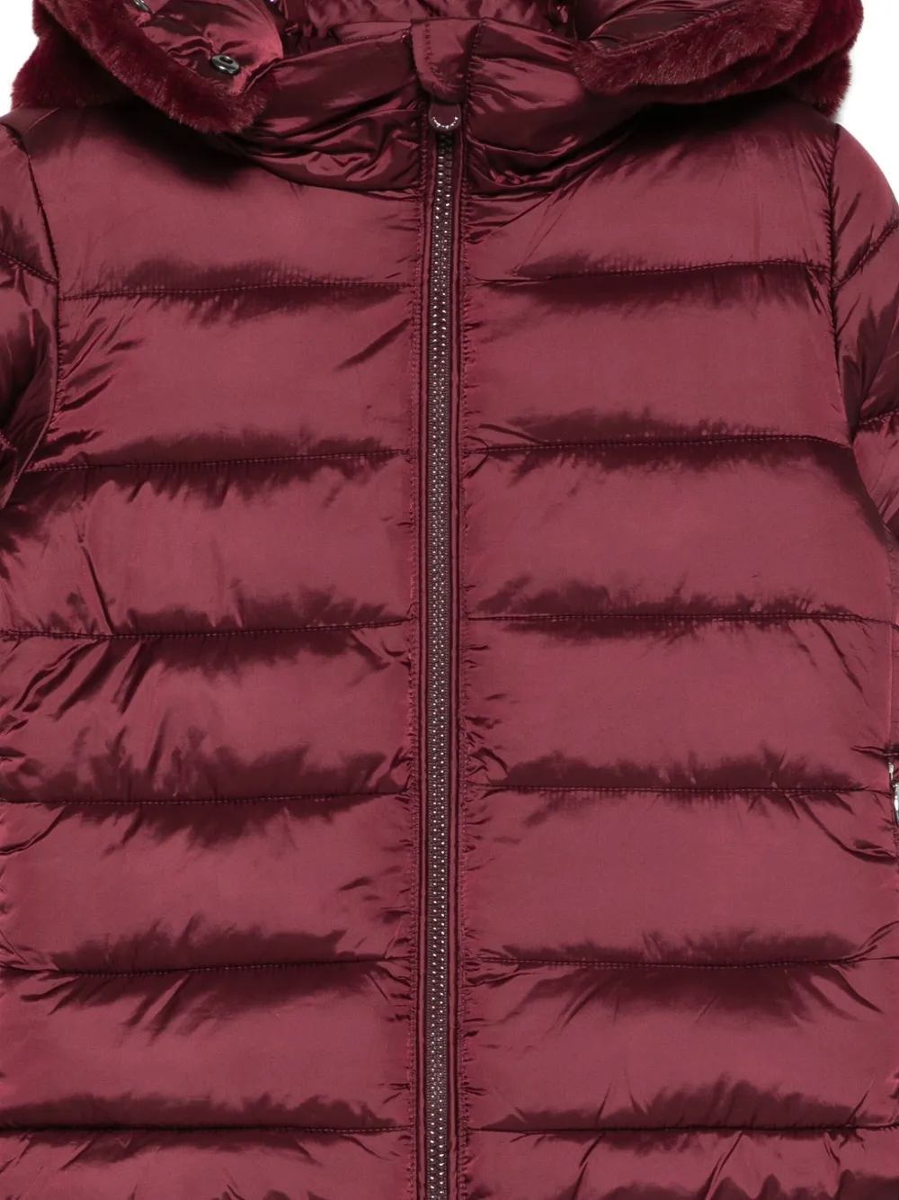 Save The Duck Hooded Padded Jacket In Red