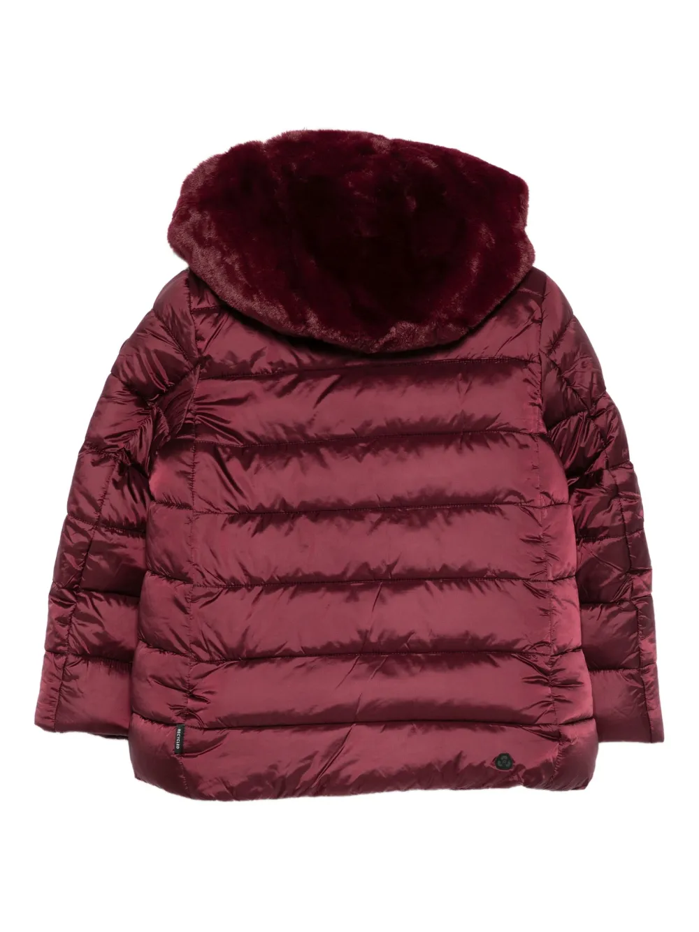 Save The Duck Hooded Padded Jacket In Red