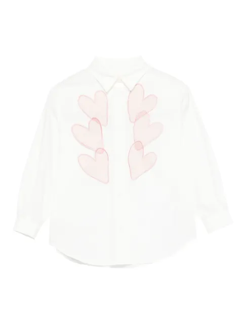 Simonetta heart-appliqué shirt 